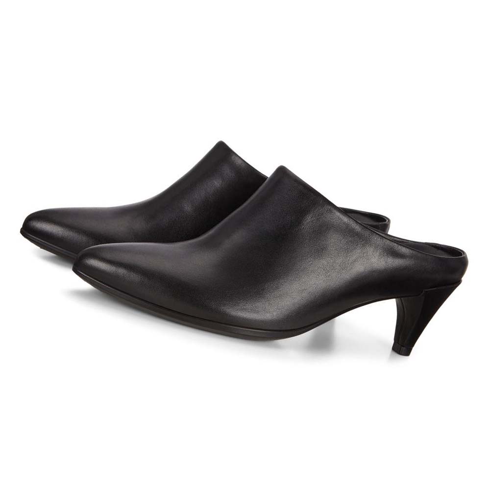 Women's Ecco Shape 45 Pointy Sleek Mules Dress Shoes Black | Canada 112TCE